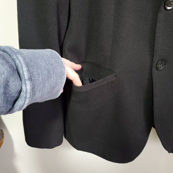 ZARA ESSENTIALS Daily Outfit Oversized Fit Blazer Double Button Black Women's XL - Picture 5 of 16